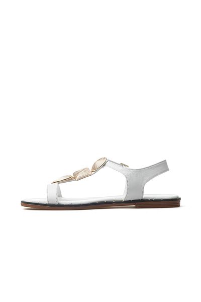 Venüs Women's Buckle Detailed Sandals 25Y 25161301Y Z White