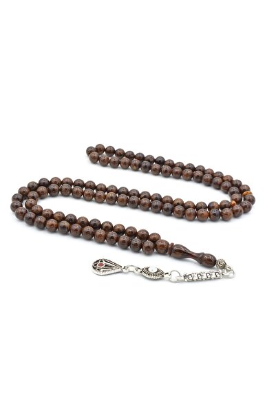 Murty99 Globe Cut 99 de bucăți Maro închis Beirut Amber Tasbih
