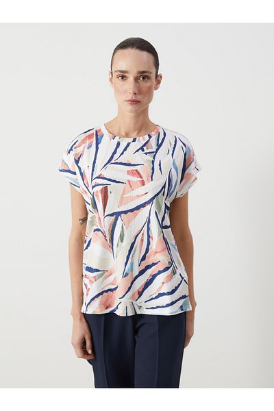 LC Waikiki Γυναικείο T-Shirt με μοτίβο με λαιμόκοψη