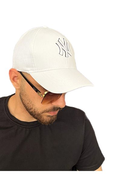 ZERAMİNE Unisex Baseball Ny Embroidered Hat Velcro