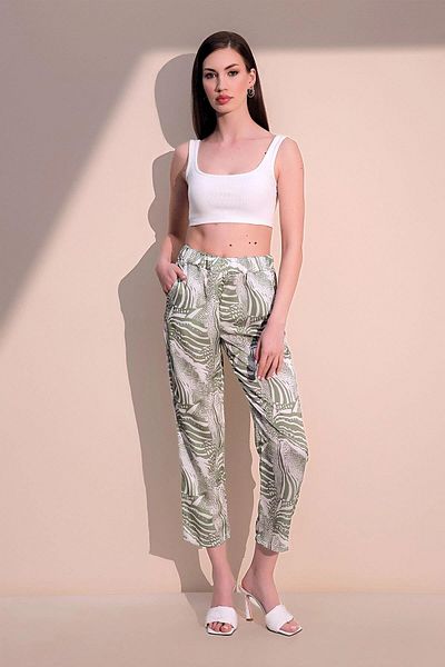 NEW LAVİVA Women's Khaki Trousers - 700-3249