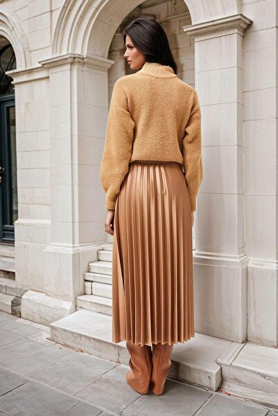 NEW LAVİVA Women's Mink Skirt - 700-K7605