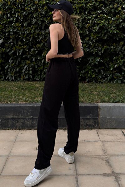 NEW LAVİVA Women's Black Trousers - 700-3526