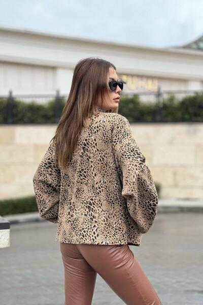 NEW LAVİVA Дамско леопардово яке - 700-3509