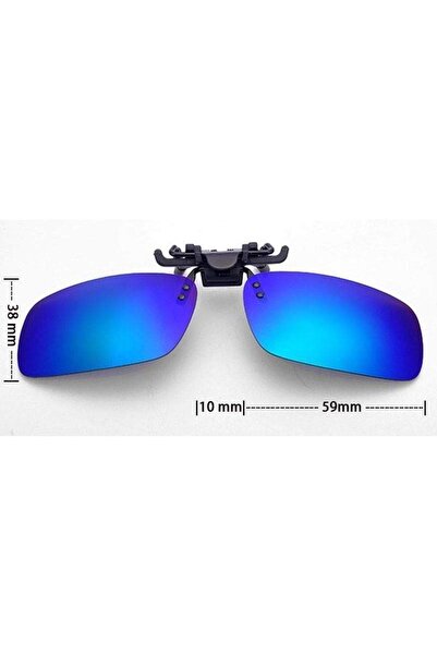 SIKS Lentile ® pentru ochelari CLIPS ON, polarizate, ideale pentru condusul pe timp de zi, albastre