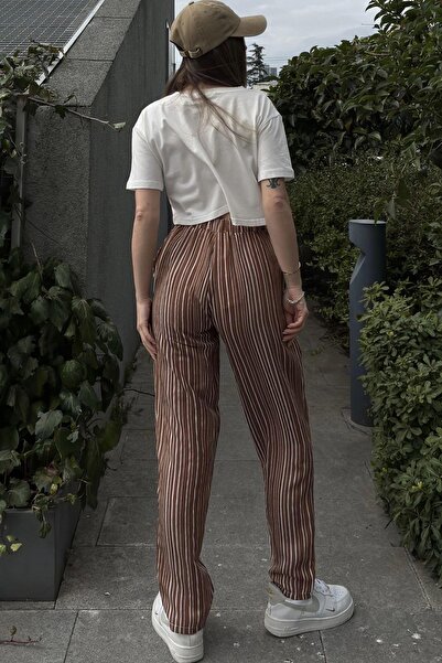 NEW LAVİVA Women's Brown Sports Pants - 700-3277