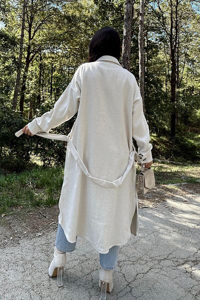 NEW LAVİVA Women's Ecru Jacket - 700-3280