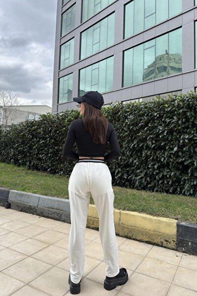 NEW LAVİVA Γυναικεία λευκή φόρμα - 700-3523