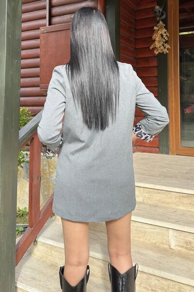 NEW LAVİVA Jachetă gri pentru femei - 700-3666