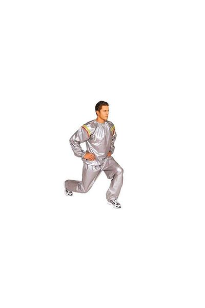 SIKS ® Sauna Suit, Unisex, Premium, For , Size L, Gray Color, Consisting Of 2 Parts