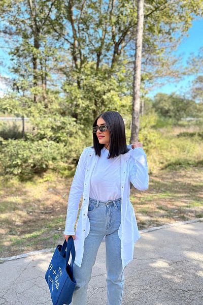 NEW LAVİVA Women's White Raincoat - 700-3233