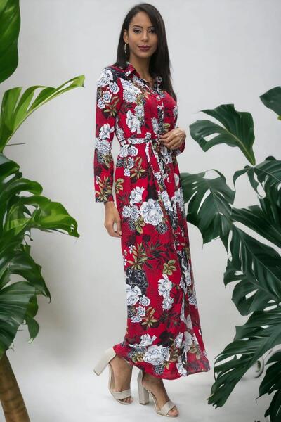 NEW LAVİVA Women's Long Dress - 700-2126