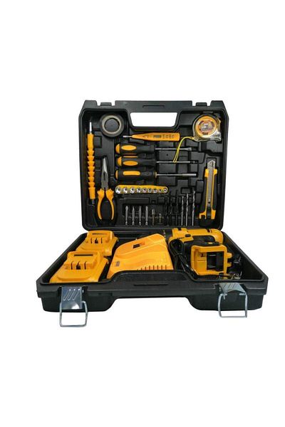 SIKS Variable Speed Drill Kit, 2 Batteries, 30 Accessories Included, for Drilling and Screwdriving