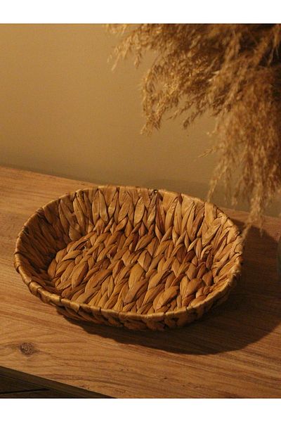 Paganca Wicker Water Hyacinth Bread Basket Oval