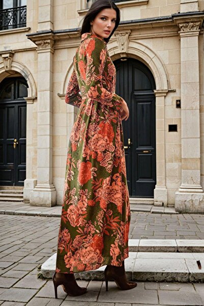 NEW LAVİVA Kadın Haki Elbise - 700-2126