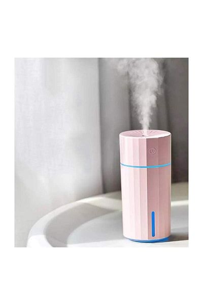 SIKS Umidificator cu ultrasunete ®, difuzor de arome, potrivit pentru casă sau mașină, portabil, roz