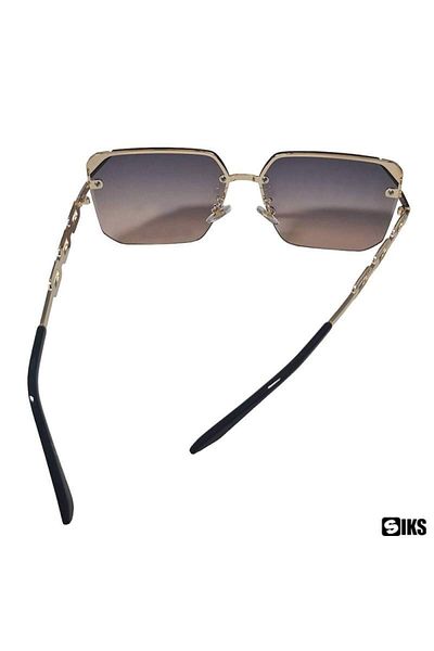 SIKS M22 SIKS Polarized Sunglasses With Black/Brown Gradient Lenses, White Chain Arm Insert
