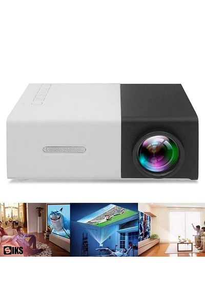SIKS LED Video Projector, Mini Portable, 1080P, Full HD True Color Display, Card Support