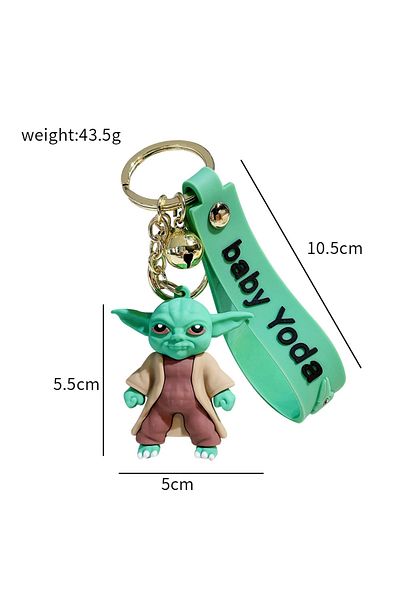 Wolawood Baby Yoda Keychain Grogu Star Wars Theme Simego Cute Accessory Gift Bag Car Ornament