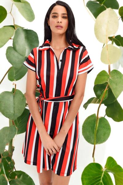 BEES JEANS Rochie de damă bordeaux - 700-T4011-1670