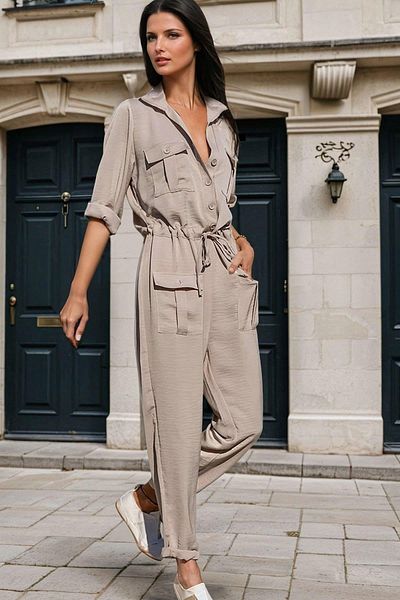 NEW LAVİVA Women's Safari Jumpsuit - 700-3164