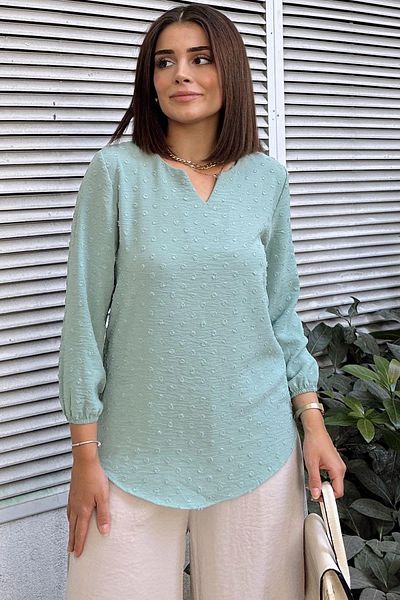 NEW LAVİVA Γυναικεία μακριά μπλούζα - 700-2842