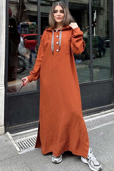 NEW LAVİVA Rochie de in pentru femei - 700-3225