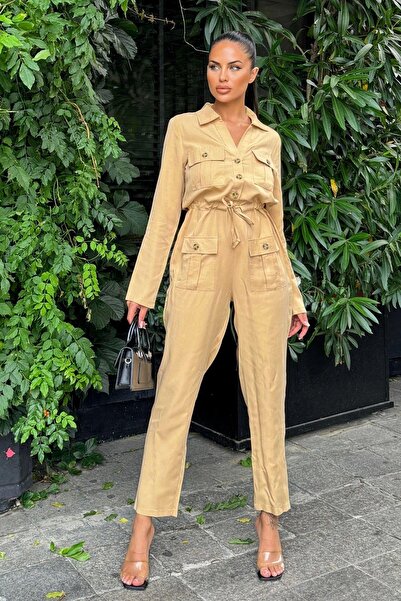 NEW LAVİVA Women's Safar Jumpsuit - 700-3164