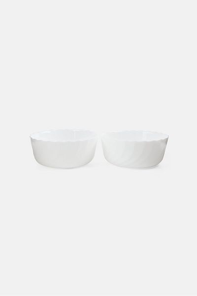Luminarc 2 Piece Baking Mini Oven Pie Mold, White