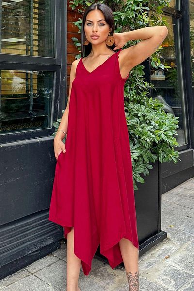 NEW LAVİVA Women's Burgundy Jumpsuit - 700-H5002