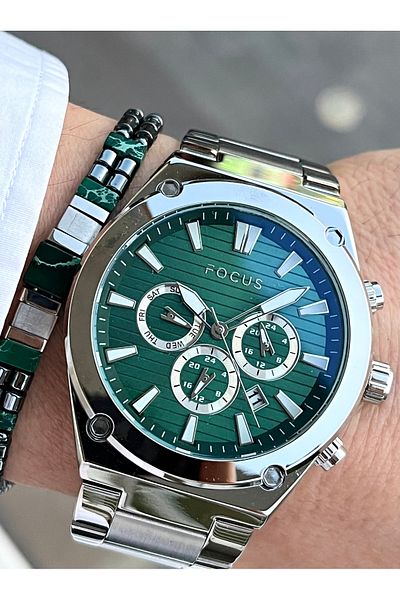 Focus Brand 3Atm 2 Years Warranty 904L Steel All Functions Active Men's Watch