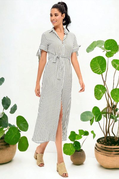 NEW LAVİVA Women's Ecru Dress - 700-2619