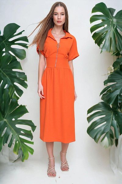 NEW LAVİVA Rochie portocalie pentru femei - 700-2880