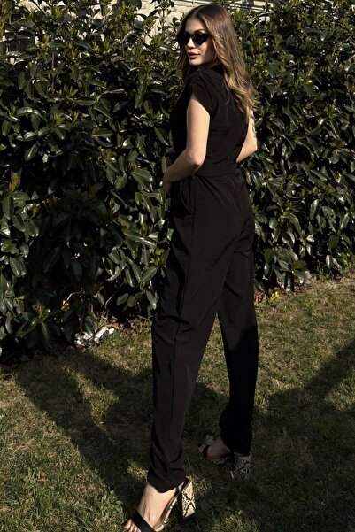 NEW LAVİVA Women's Black Jumpsuit - 700-K5449