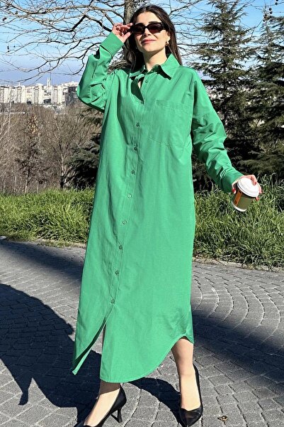 NEW LAVİVA Women's Green Dress - 700-3555