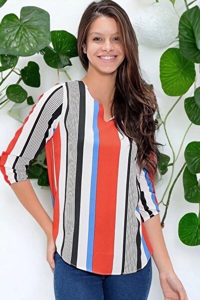 NEW LAVİVA Women's Red Blouse - 700-2752