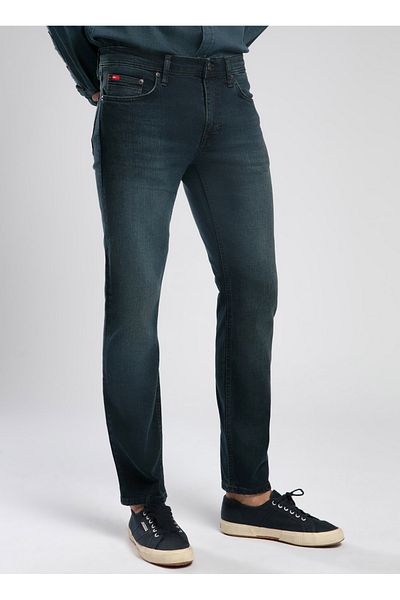 Lee Cooper Regular Waist Slim Straight Men's Denim Pants 252 Lcm 121008 Jagger Ronse Broken