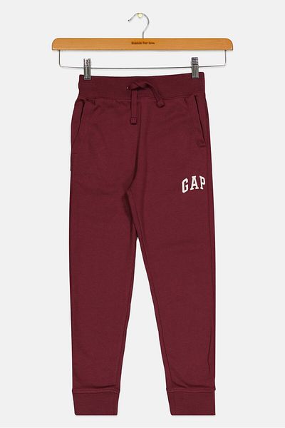 GAP Kids Boy Brand Logo Sweatpants, Plum