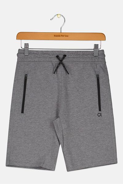 GAP Kids Boy Solid Basic Short, Grey