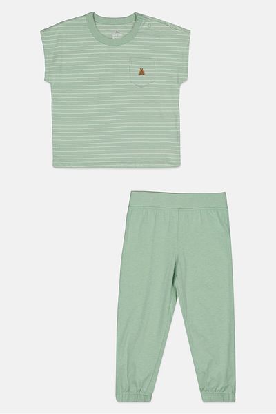 GAP Toddlers Girl 2Pcs Top And Jogger Pant Set, Multicolor