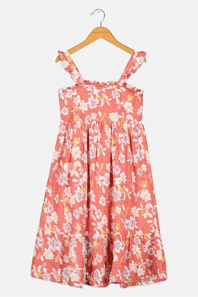 GAP Kids Girl Floral Print Dress, Multicolor