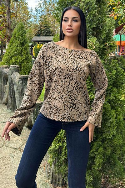 NEW LAVİVA Γυναικεία Μπεζ Μπλούζα - 700-3678