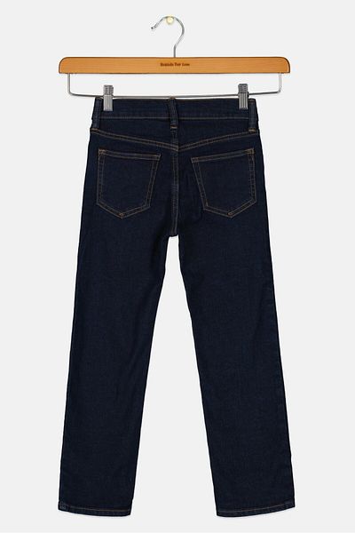 GAP Kids Girl Regular Fit Washed Stretchable Jeans, Blue