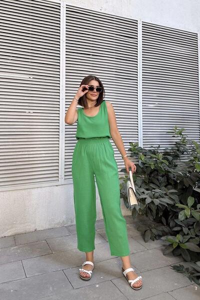 NEW LAVİVA Women's Green Blouse - 700-3423