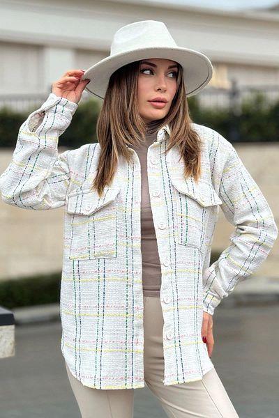 NEW LAVİVA Women's White Shirt - 700-3498