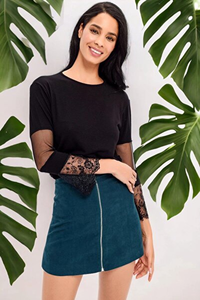 NEW LAVİVA Women's Black Blouse - 700-t4008-1120