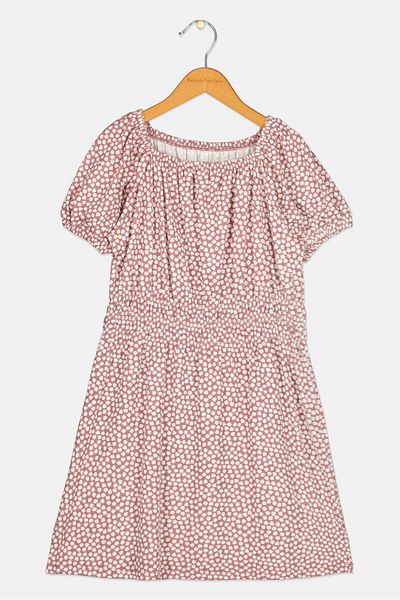 GAP Kids Girl Allover Print Dress, Multicolor
