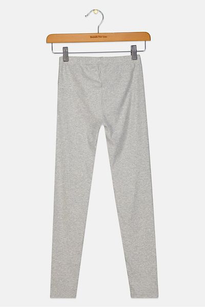 GAP Kids Girl Heather Leggings, Light Grey