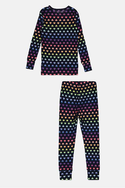 GAP Kids Girl 2 Pieces Allover Print Top And Bottom Sleepwear, Multicolor