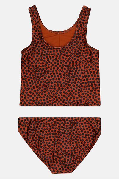 GAP Kids Girl 2 Pieces Floral Print Swimwear Top And Bottom Set, Multicolor